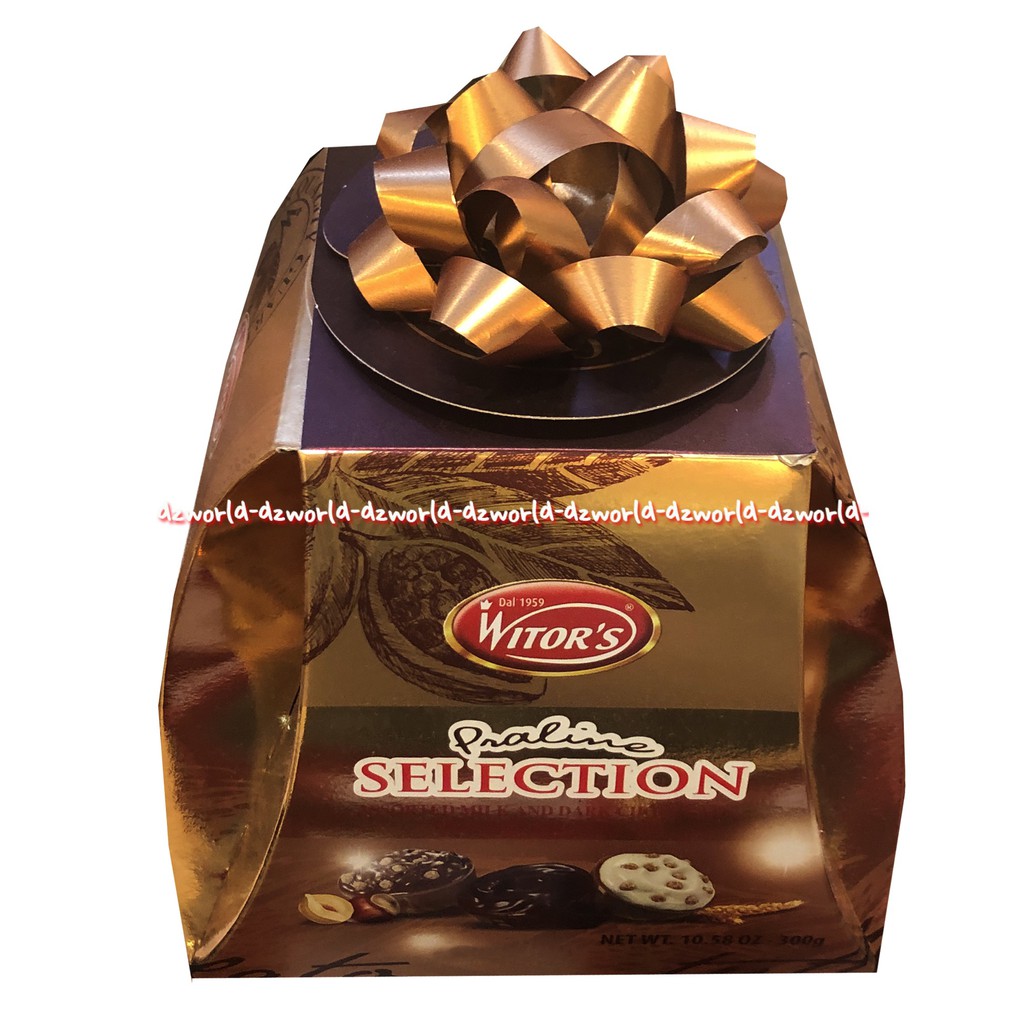 

Witor's Praline Selection 300gr Cokelat Isi Cream Dengan Pita Witors Witor Wintor's Coklat Krem Packing Dus Exclusive