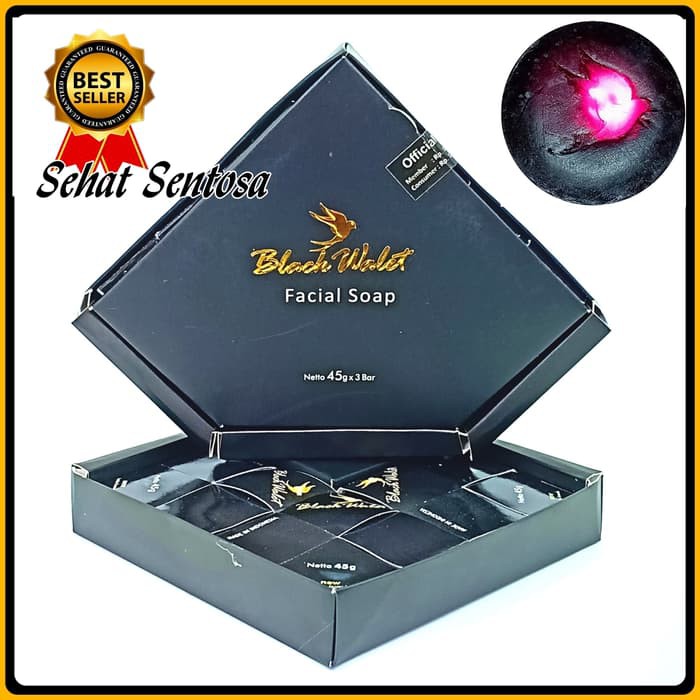 Black Walet Facial Soap Original Isi 3 | Asli Sabun Walet BPOM | Gove VS1452