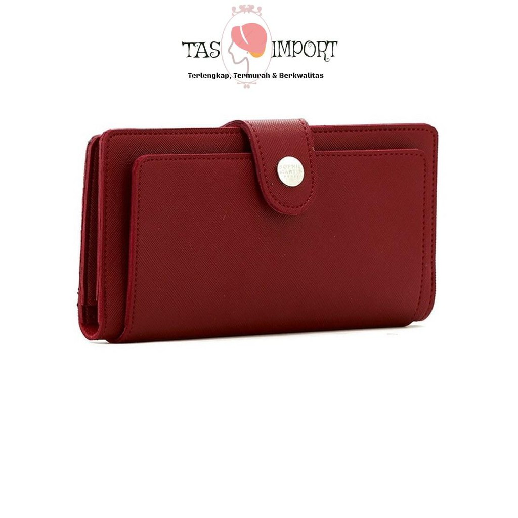 Termurah DOMPET WANITA SOPHIE MARTIN CHRYSANT W1428M2 MERAH KULIT IMPORT KOREA
