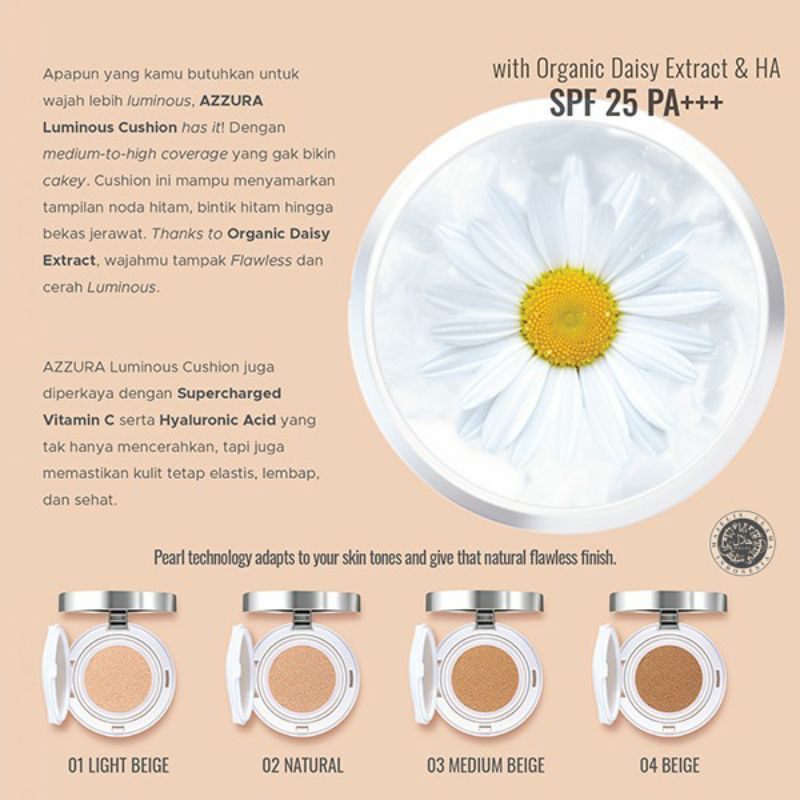 Azzura Luminous Cushion Flawless Look Spf 25