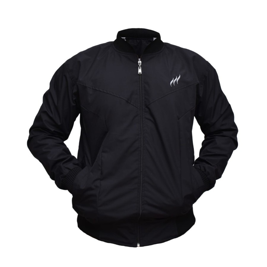 JAKET PRIA Trend Line BLACKTIPE Laki Laki Cowok Abu Hitam Merah X9E0 Jaket Bomber Korea Distro Fashi