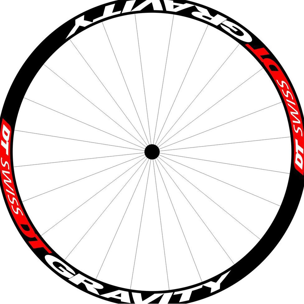decal sticker rims dt swiss gravity