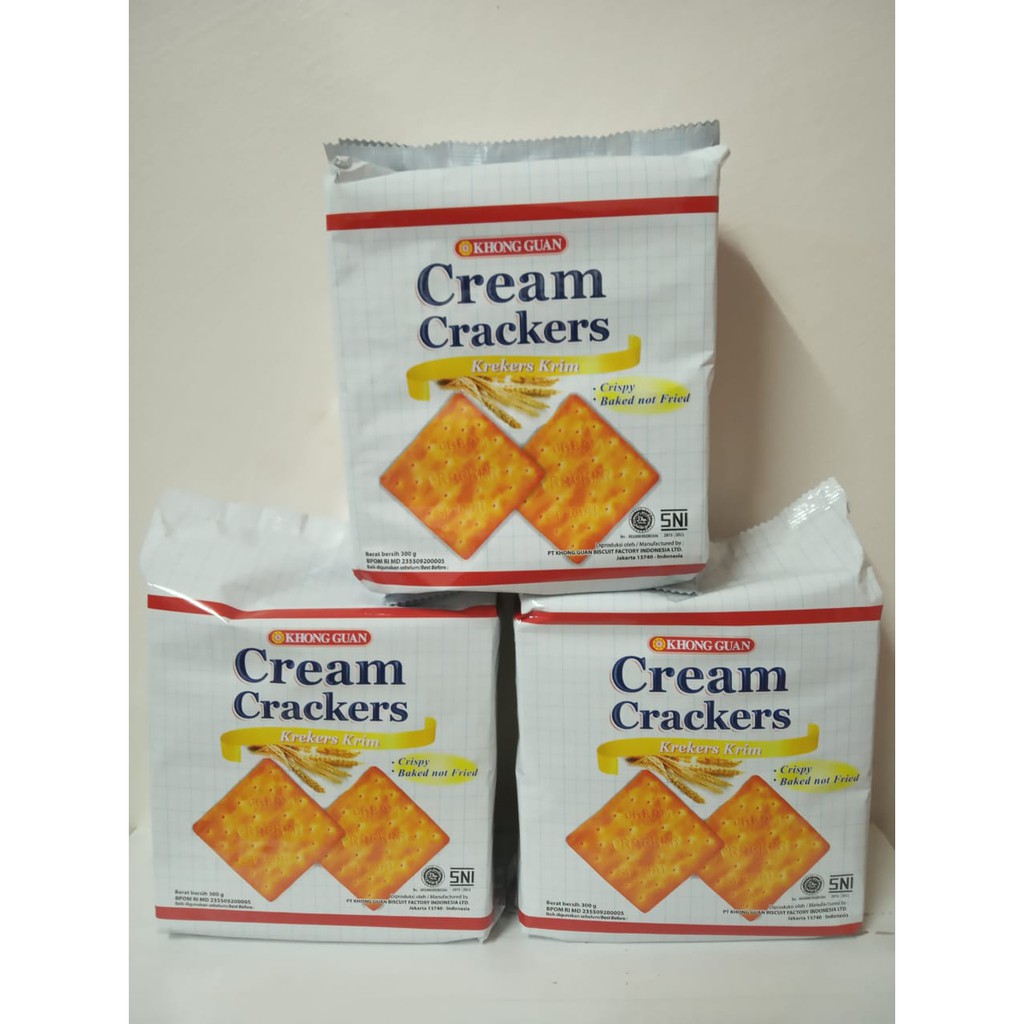 Jual Khong Guan Cream Crackers 300gr Shopee Indonesia