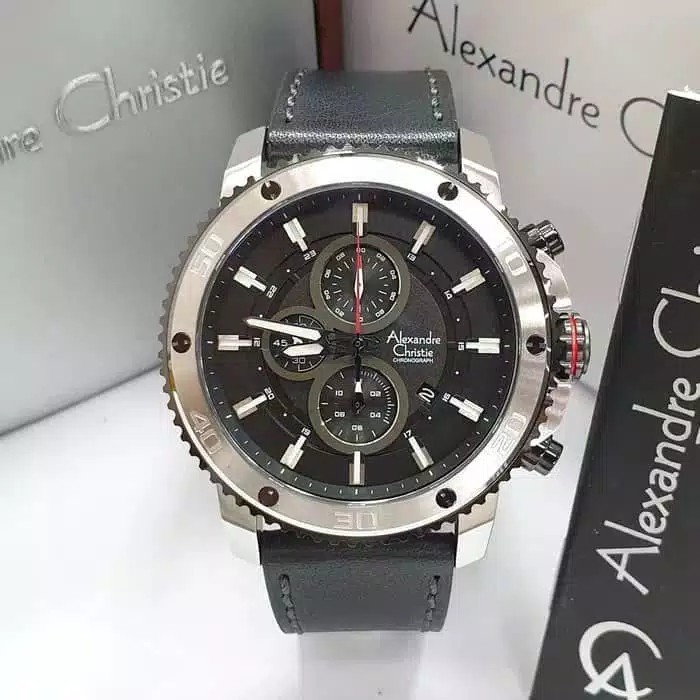 JAM TANGAN PRIA ALEXANDRE CHRISTIE AC 6509 ORIGINAL ROSEGOLD BLUE