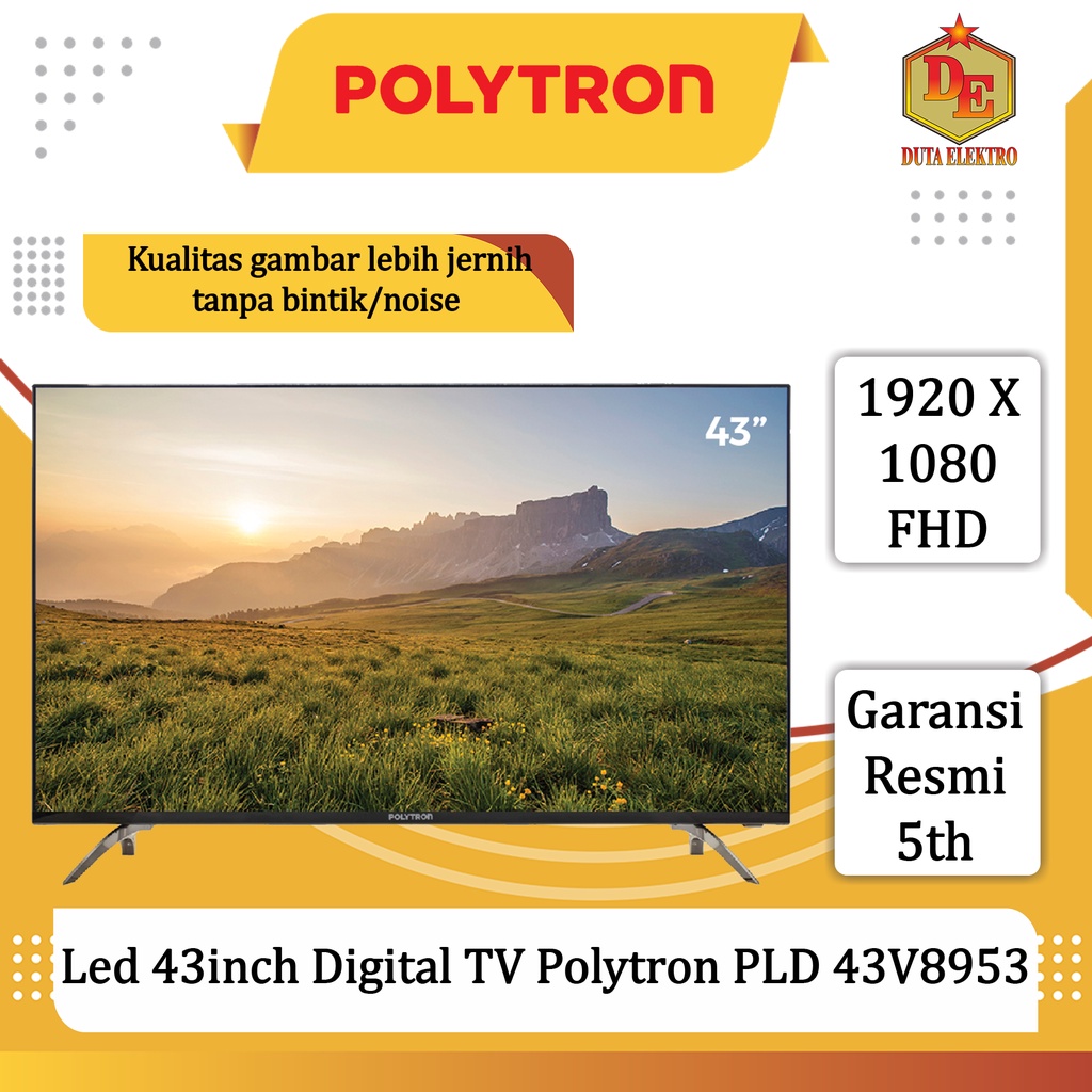 Led 43inch Digital TV Polytron PLD 43V8953