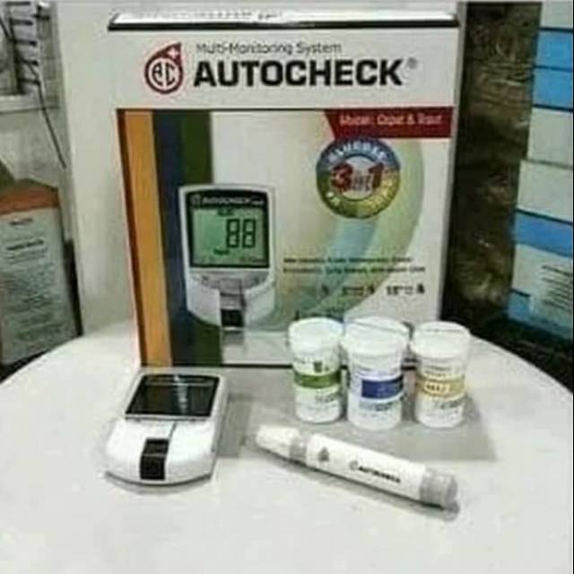 

Autocheck 3in1 alat chek kolestrol asam urat n gula darah