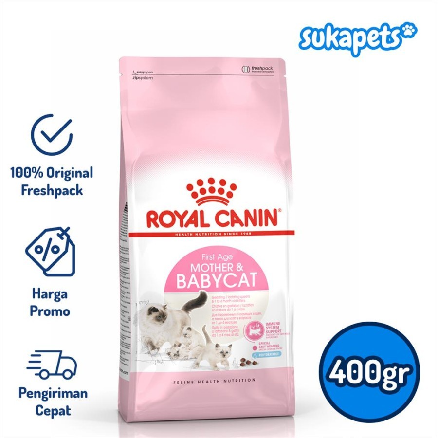 Royal Canin Mother &amp; Baby Cat Makanan Induk &amp; Bayi Kucing 400gr