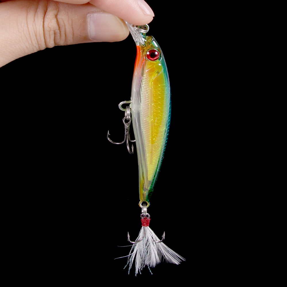 HENGJIA 150Pcs 9cm/8g Minnow Umpan Pancing Swimbait Fishing Lure Ikan Bait Wobbler Bass Tackle