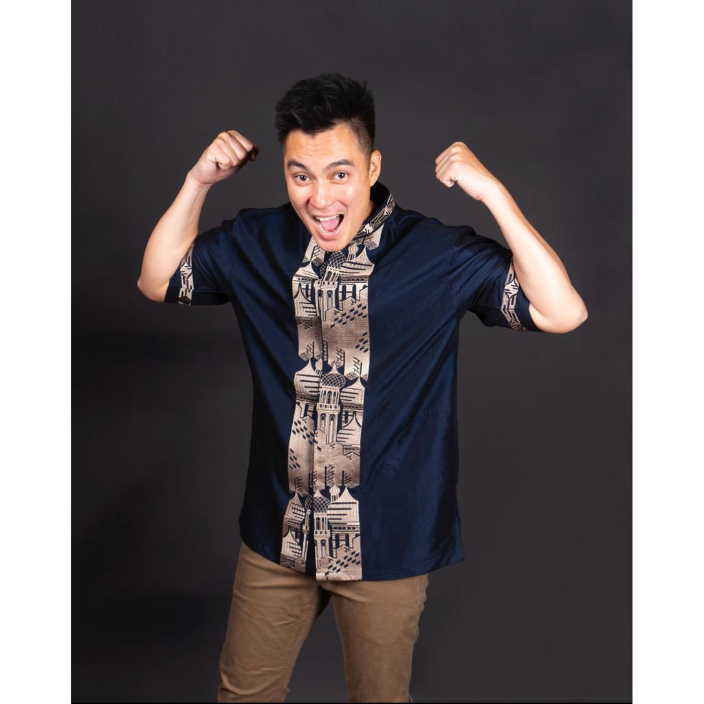 Benhill Taqwa Koko Bordir ‘BAIM WONG’  Biru dan Maroon 2098-12408-12308