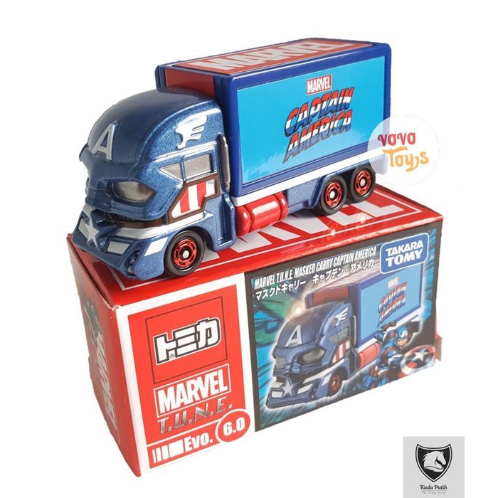 Tomica Marvel Tune Evo 6.0 Captain America Masked Carry (Local) By Eastern