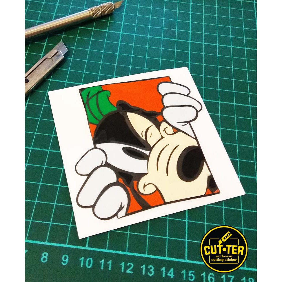 

cutting sticker GOOFY peek
