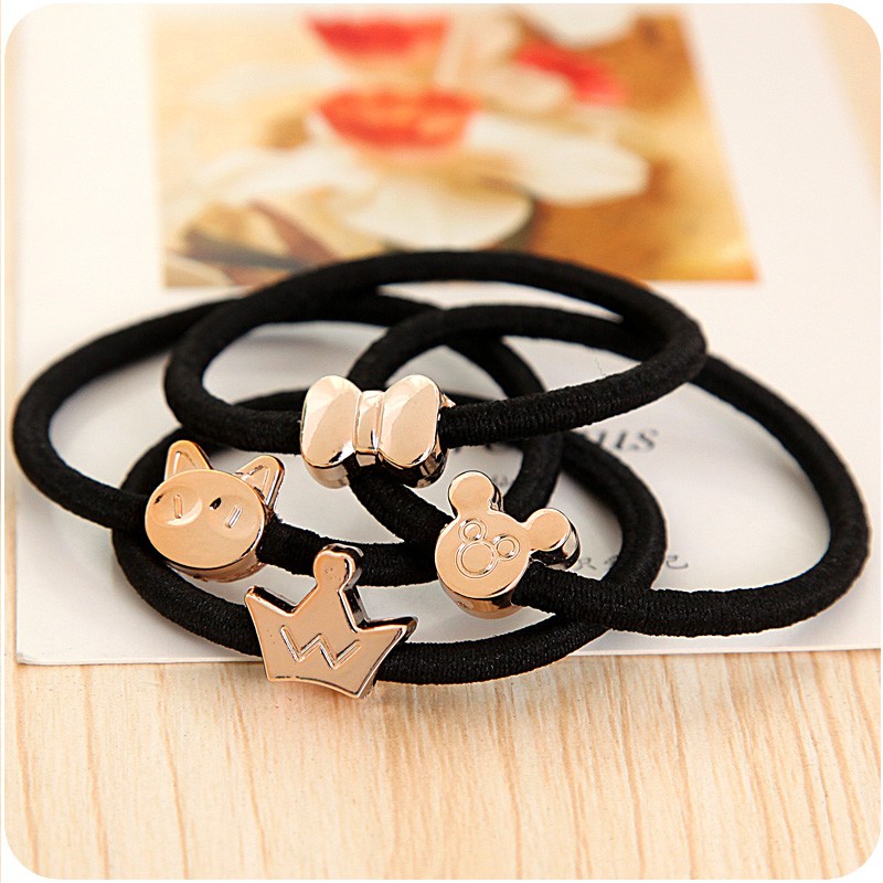 FYGALERY ACC137 Ikat Rambut Karet Korea Jewelry Motif Karakter Random Hairband Aksesoris Rambut Murah-3