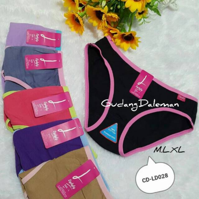 1lusin celana dalam wanita LYDYLY L028 | LYDYLY rainbow
