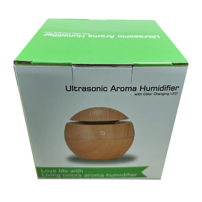 Air Humidifier Ultrasonic Aromatherapy Oil Diffuser Wood Design 130ml