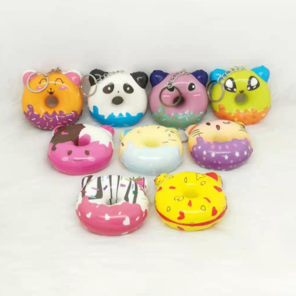 Squishy Murah Mainan SQUISHY Gantungan Kunci [ Donut Random]