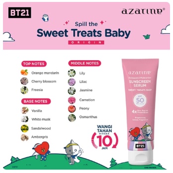 Azarine x BT21 Body Guard Moisturizer Sunscreen Serum 100ml SPF 50 PA++++