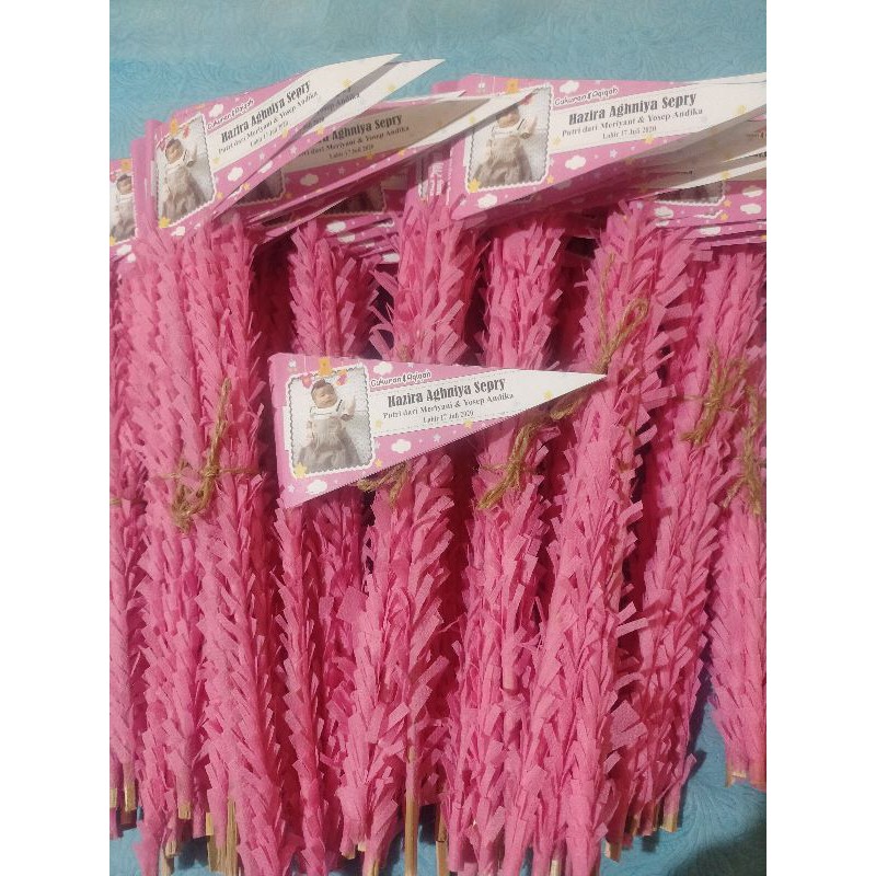 Bendera Cukuran dan Aqiqah custom