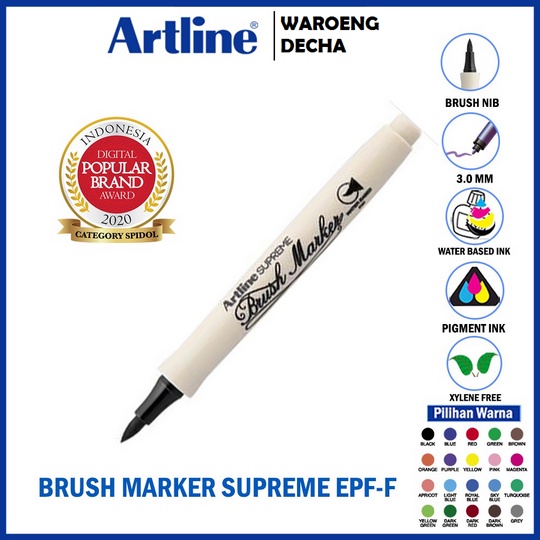 

SPIDOL ARTLINE Spidol Supreme Brush Marker EPF-F