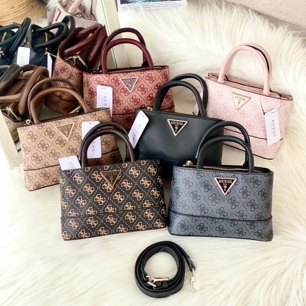 GUESS CORDELIA MINI LOGO TOP HANDLE BAG ORIGINAL / TAS WANITA IMPORT / TAS SELEMPANG / TAS BAHU / TA