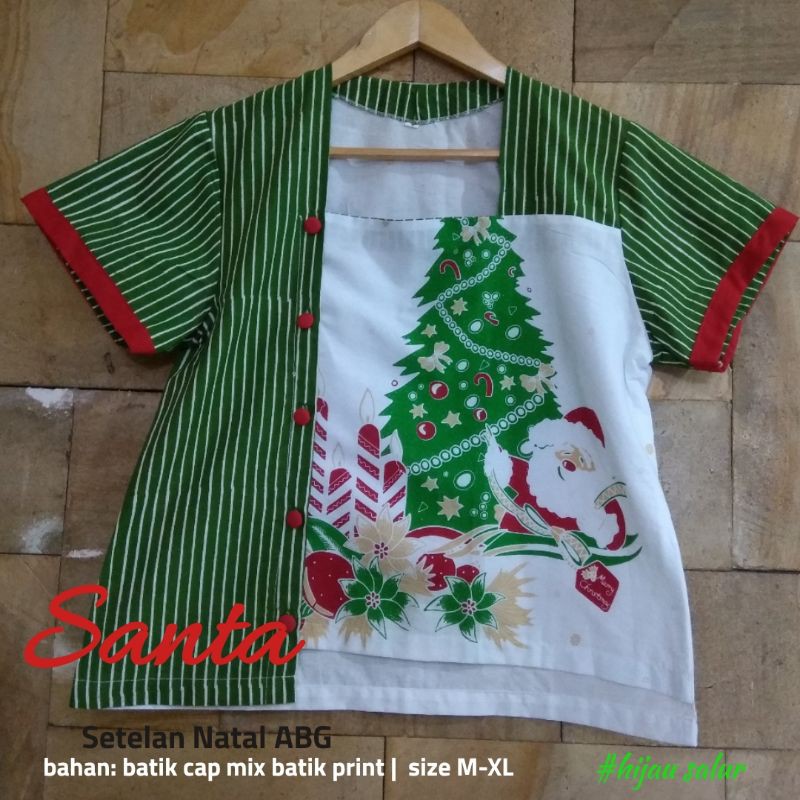 SANTA SETELAN BAJU NATAL ABG | BAJU NATAL REMAJA