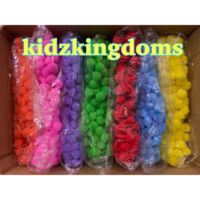 Mainan Montessori Pompom 2.5 cm Jumbo