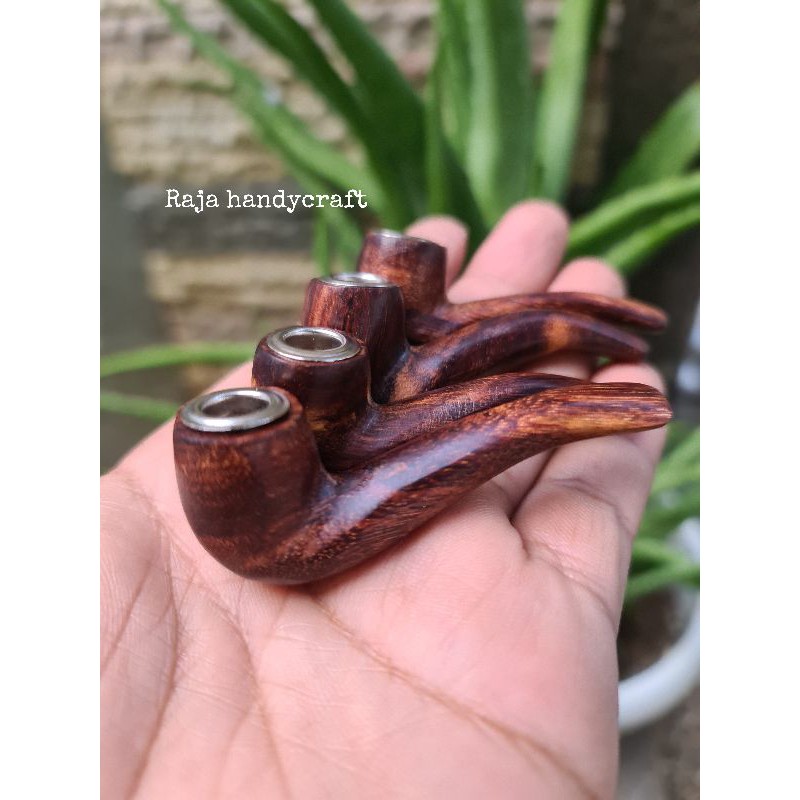 Once Pipa Rokok Kayu Bertuah  Gali Asem model Cangklong Mini Kualitas Premium