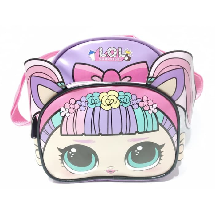 Unik Tas Selempang Anak Perempuan LOL Surprise Warna Ungu Limited