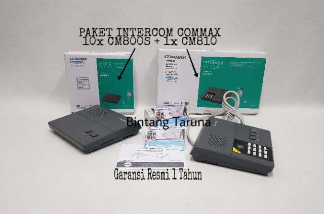 Intercom Commax CM810 dan CM-800S Paket Intercom 1X CM810 + 10X CM800S