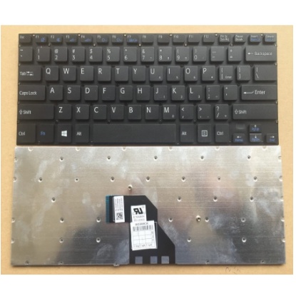 Keyboard Sony Vaio SVF-14 SVF14 SVF14E SVF14A VF142 SVF142 VF143-hitam/putih