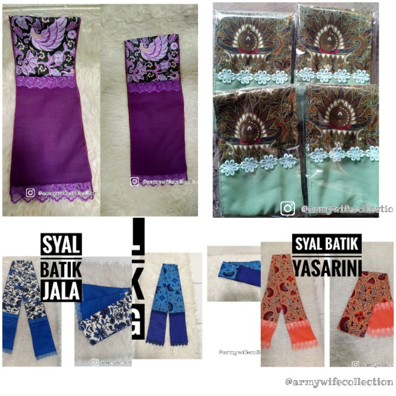 syal batik ikkt persit pia yasarni jalasenastri