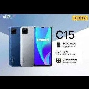 realme c15 ram 4/64 baru garansi resmi