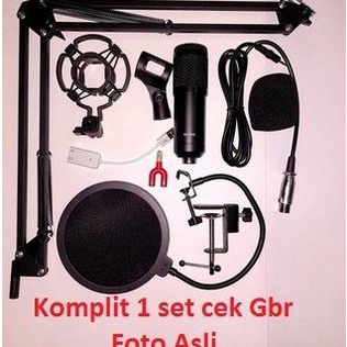 Paket recording smule youtube mic condenser BM800 Original Full Set