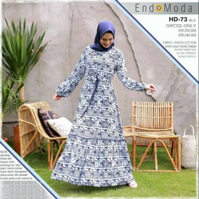 Home dress Endomoda HD 73 Bahan Adem Kekinian best seller
