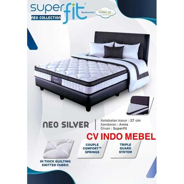 Spring Bed SET Comforta Neo Silver springbed comforta superfit matras silver model baru springbed be