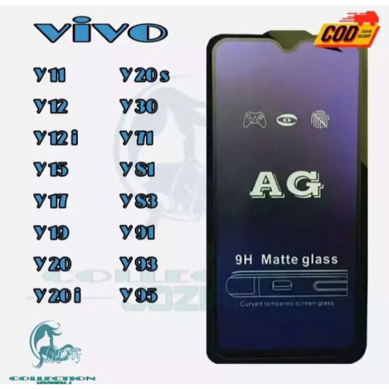 TEMPRED GLASS PELINDUNG LAYAR HP VIVO Y12/Y11/Y12i 100%LAYAR DI JAMIN AMAN ANTI PROP