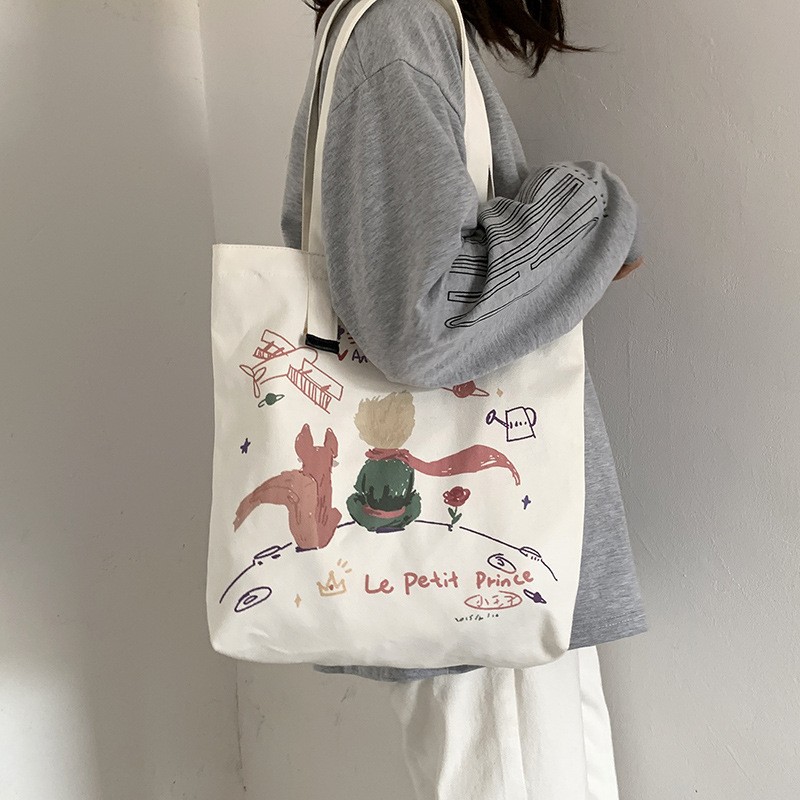 TC-28 tas kanvas canvas bag wanita petit prince the little prince