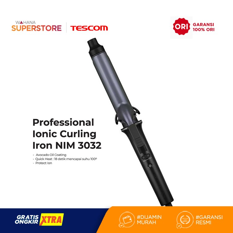 Tescom Professional Protect Curling Iron-NIM3032 / Catokan Pengeriting