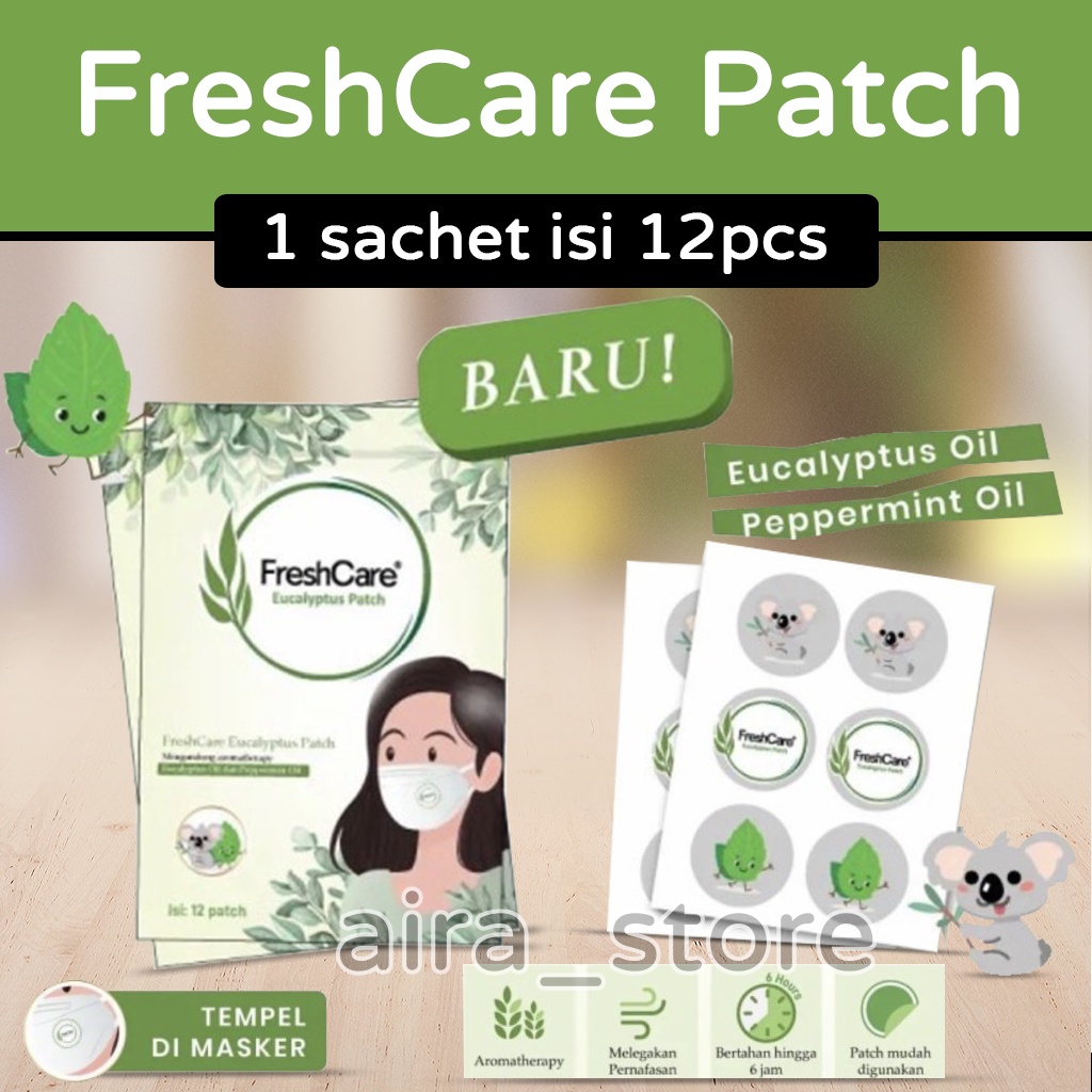 Jual FreshCare Eucalyptus Patch - 1 Sachet Isi 12 Patch Indonesia ...