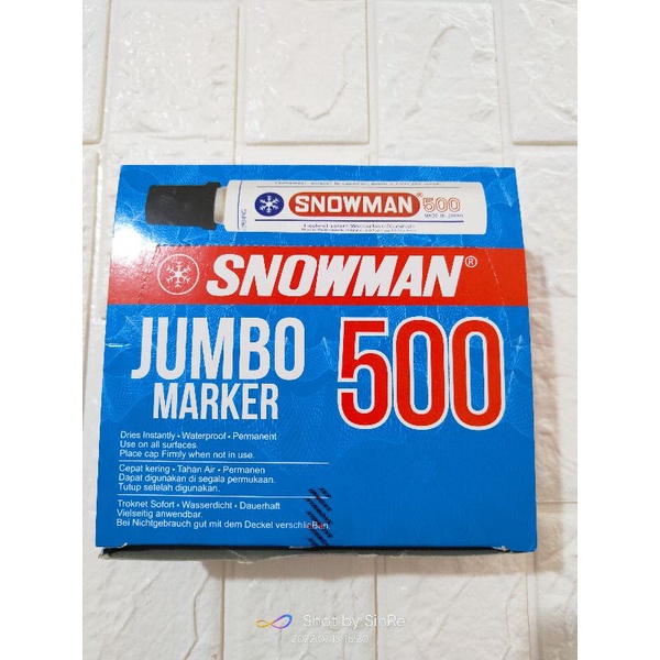 

1 buah!! Spidol jumbo marker snowman/spidol jumbo/spidol permanen snowman jumbo/spidol jumbo tahan air