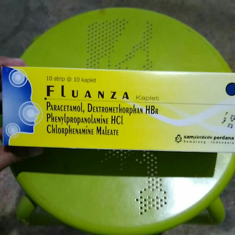 FLUANZA KAPLET (Obat Batuk,Flu,Pilek,Demam,Sakit Kepala) SP