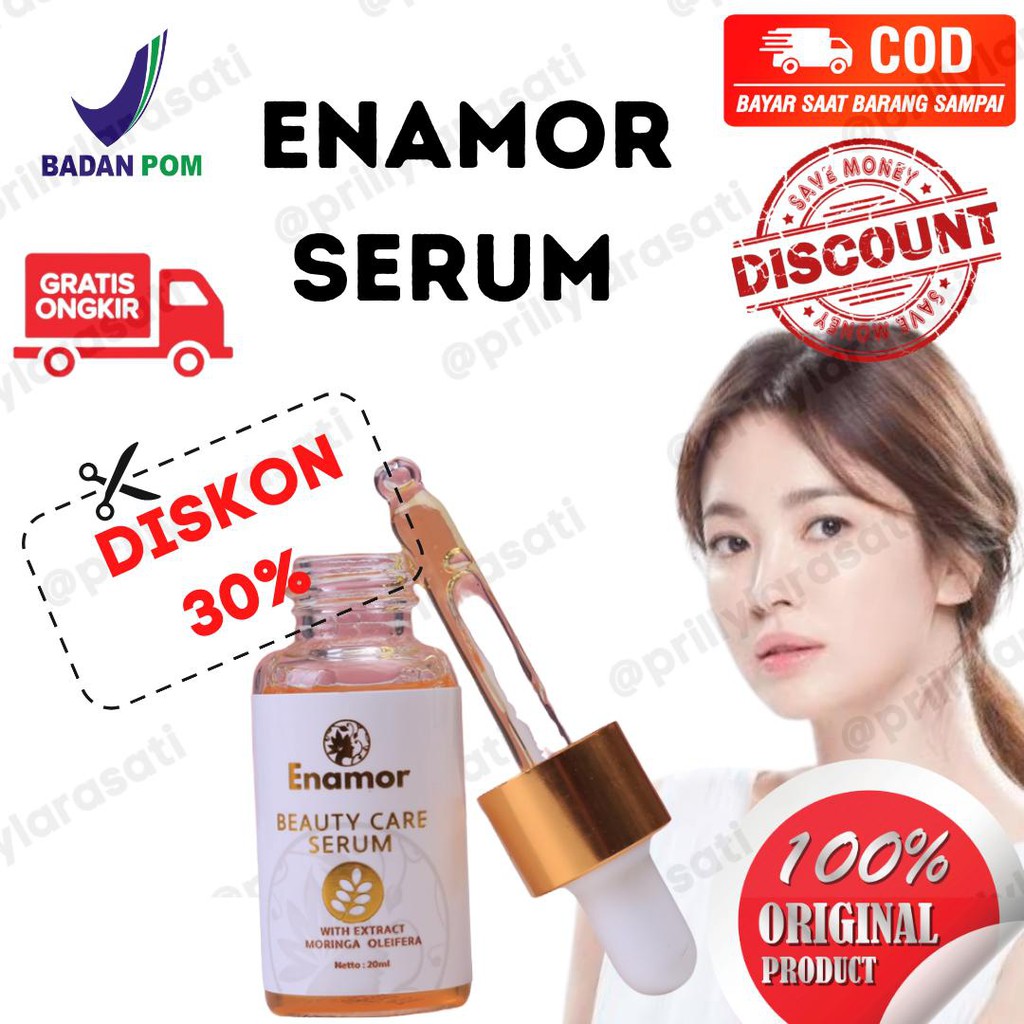 SERUM ENAMOR SKIN CARE MEMUTIHKAN JERAWAT MENCERAHKAN PEMUTIH FLEK HITAM ORIGINAL BPOM ENAMORE