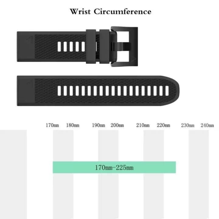 MF5X Watch Strap For Garmin Tactix Delta Solar - Tali Jam 26mm Quick Fit