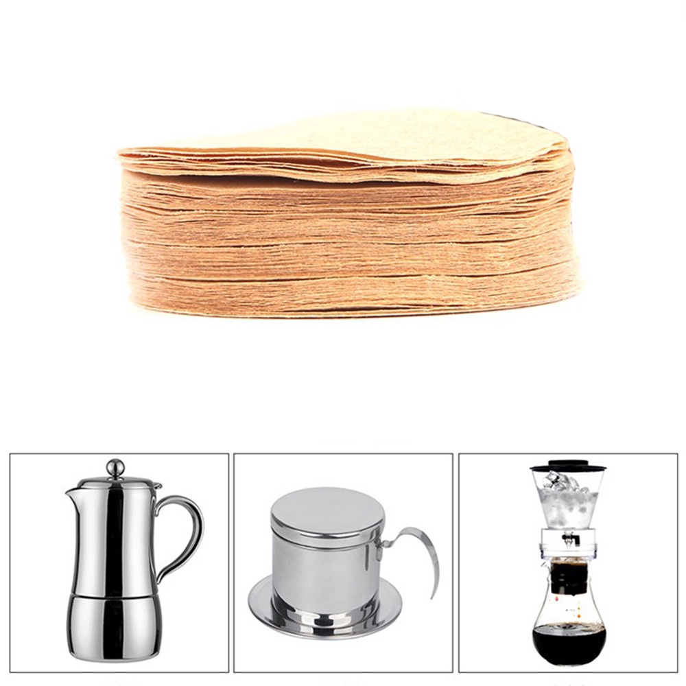 100pcs Kertas Filter Drip Kopi Bentuk Bulat