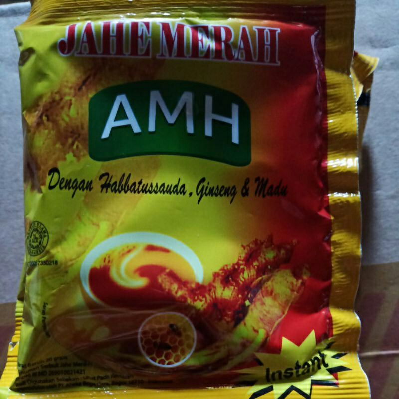 

AMH jahe merah 1 renceng 10sachet