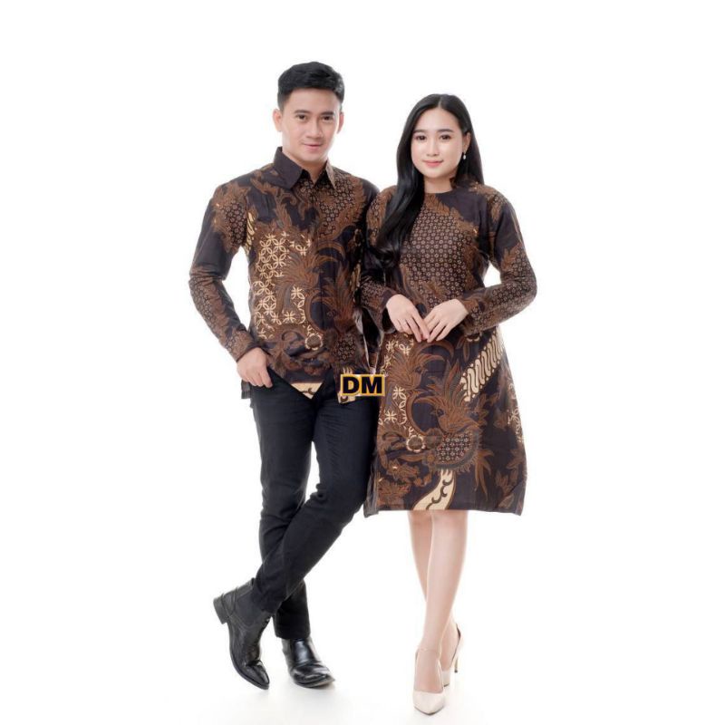 BAJU BATIK COUPLE COUPEL KEMEJA TUNIK SARIMBIT PASANGAN KAPELAN SERAGAM KERJA KAPEL PREMIUM TERBARU