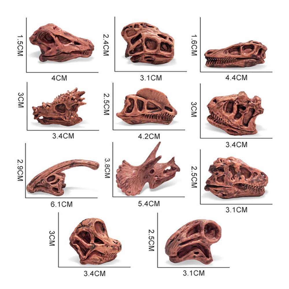 11pcs Dinosaurus Bunga|Mainan Model Tyrannosaurus Rex Untuk Edukasi Dini Anak