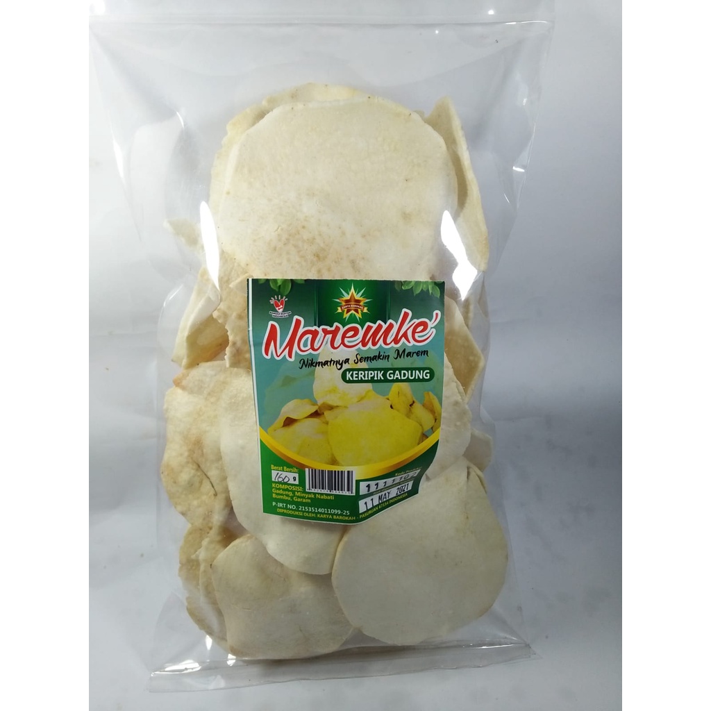 

Keripik Gadung Maremke | ole ole Khas Pasuruan | Kemasan 160 gr