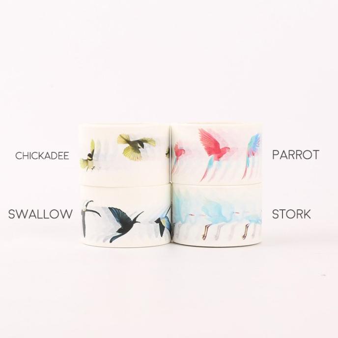 

Masking Tape Colorful Flying Bird 3cm