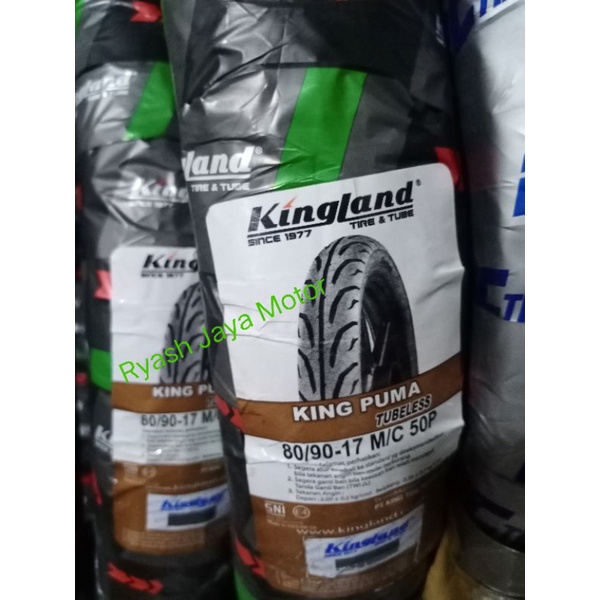 Ban tubeless Kingland 80/90-17 for vixion/Jupiter MX/Vega ZR/Jupiter z/ Jupiter Z1/R-15/Vega R/