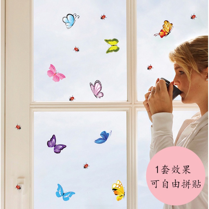 ❤ IJN ❤ Butterfly Wall Sticker - Stiker Hiasan Dinding Kupu Kupu - Tempelan Kulkas - Dekorasi Rumah